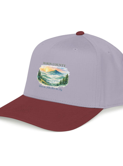 "Marin County, Where the Hills Meet the Sky" Mid Profile Baseball Cap