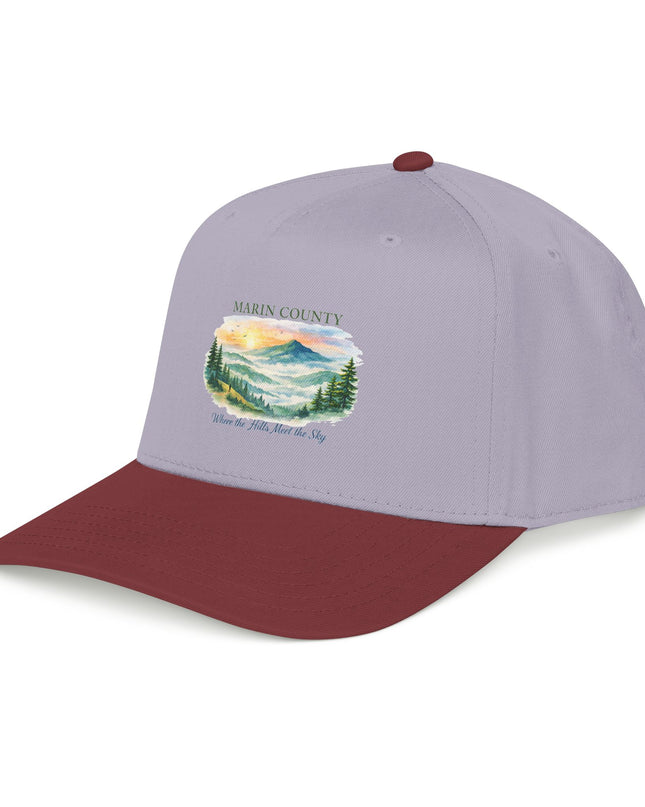 "Marin County, Where the Hills Meet the Sky" Mid Profile Baseball Cap