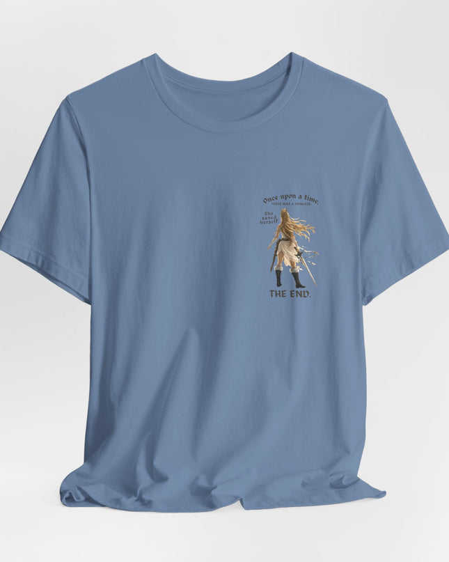 "She Saved Herself" (ink both sides) Unisex Jersey Short Sleeve Tee