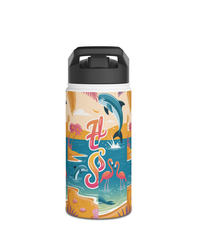 "February in Florida, Energy for Success" Stainless Steel Water Bottle, Standard Lid