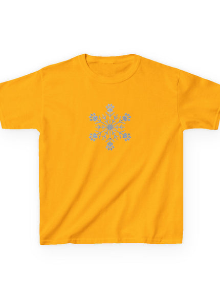 "Snowflake with Paws" Kids Heavy Cotton Tee