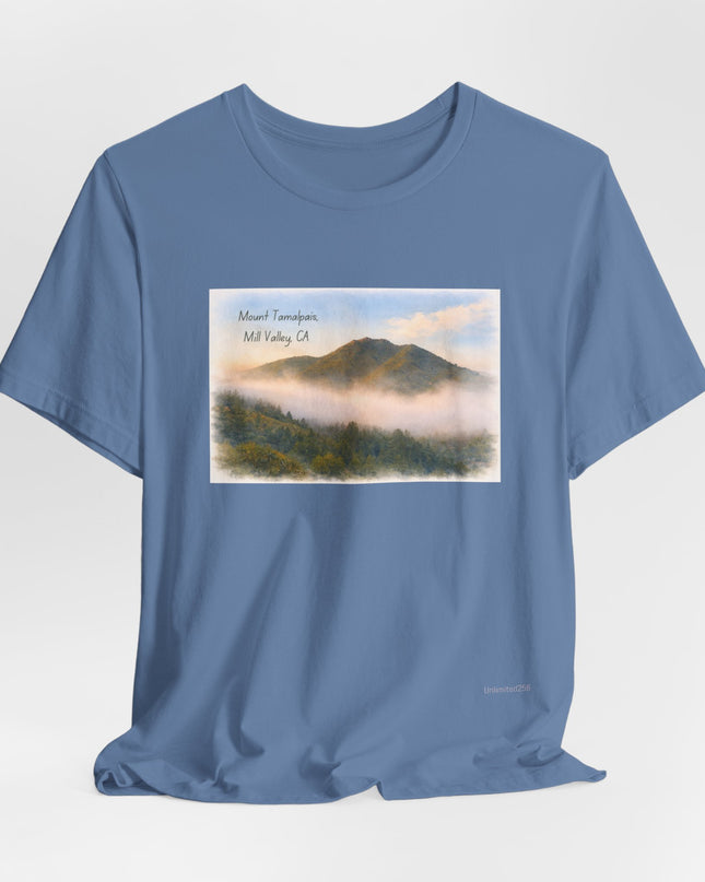"Mount Tamalpais, Mill Valley, California" Unisex Jersey Short Sleeve Tee