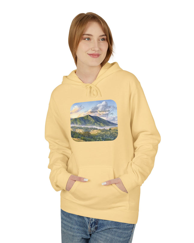 "Mount Tamalpais, the Sleeping Lady" Unisex Midweight Softstyle Fleece Hoodie