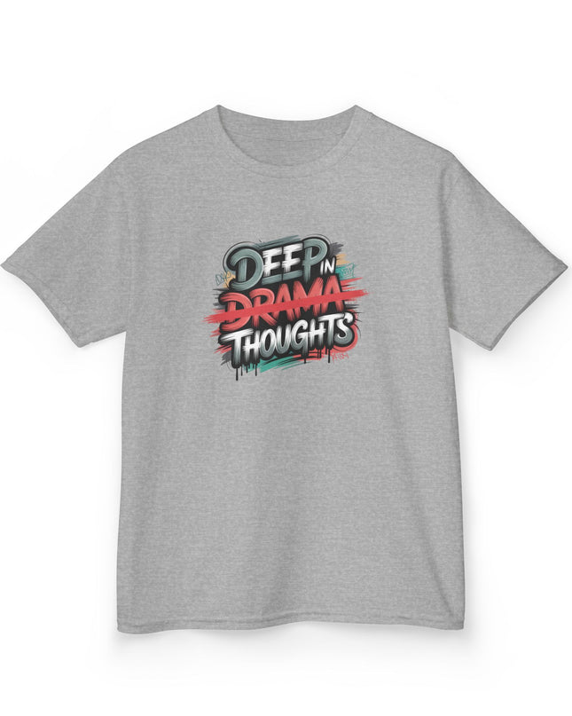 "Deep in Drama Thoughts" Kids Heavy Cotton Tee