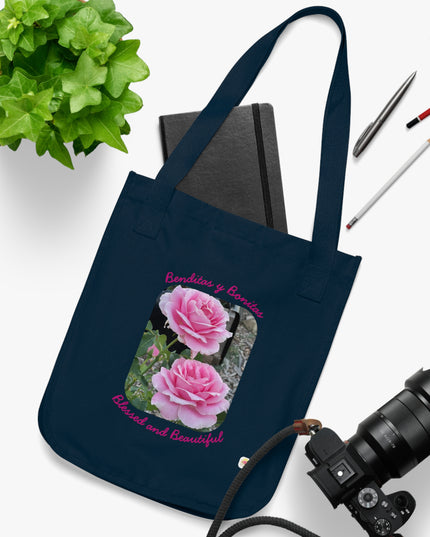 "Blessed and Beautiful" Organic Canvas Tote Bag