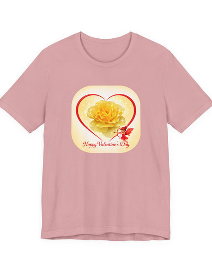 "Happy Valentine's Day" Unisex Jersey Short Sleeve Tee