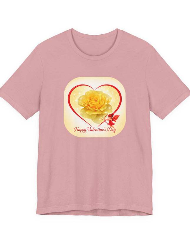 "Happy Valentine's Day" Unisex Jersey Short Sleeve Tee