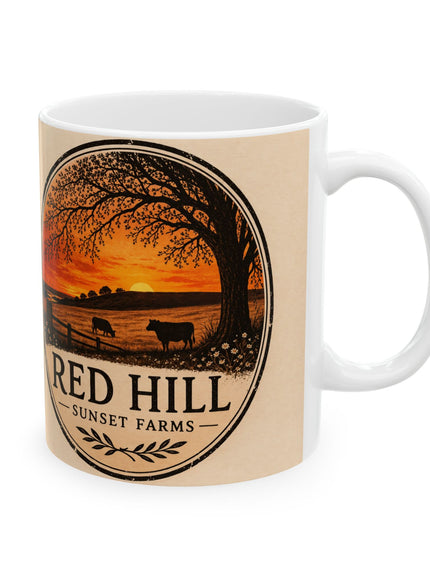 "Red Hill Sunset Farms" Ceramic Mug, (11oz, 15oz)