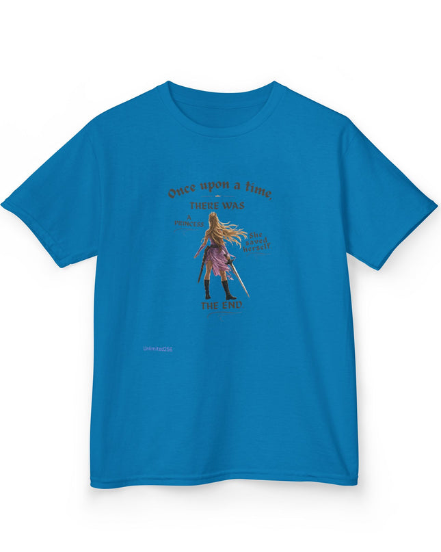 "She Saved Herself" Kids Heavy Cotton Tee