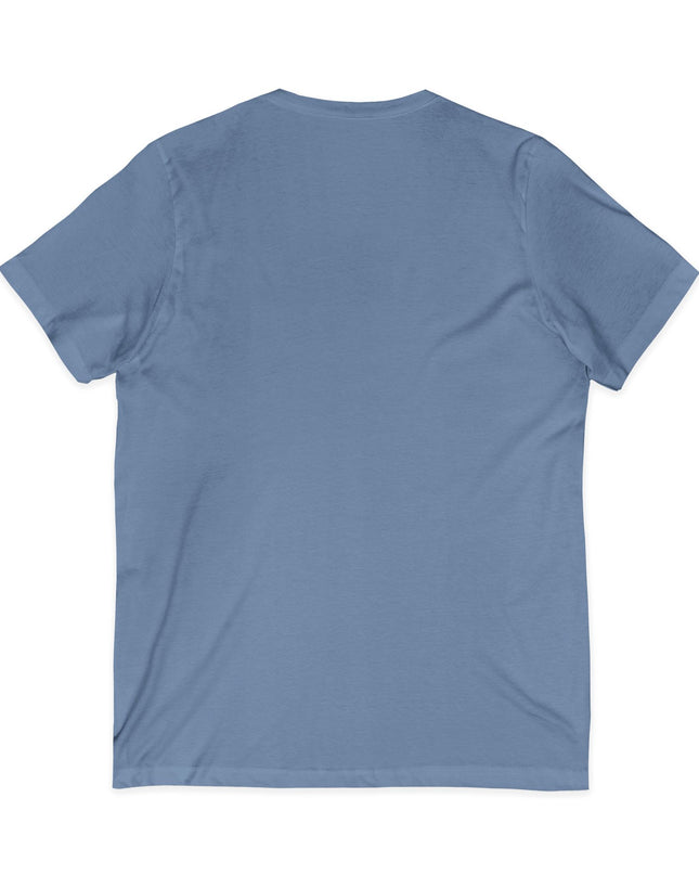 "Make Love Not War With Flower" Unisex Jersey Short Sleeve V-Neck Tee