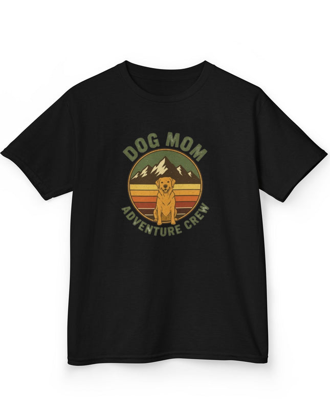 "Dog Mom Adventure Crew" Kids Heavy Cotton Tee