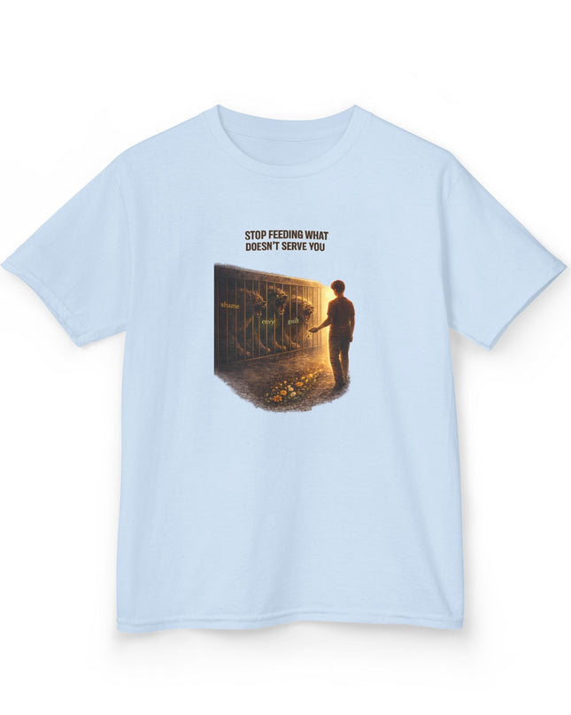 "Stop Feeding What Doesn't Serve You" Kids Heavy Cotton Tee