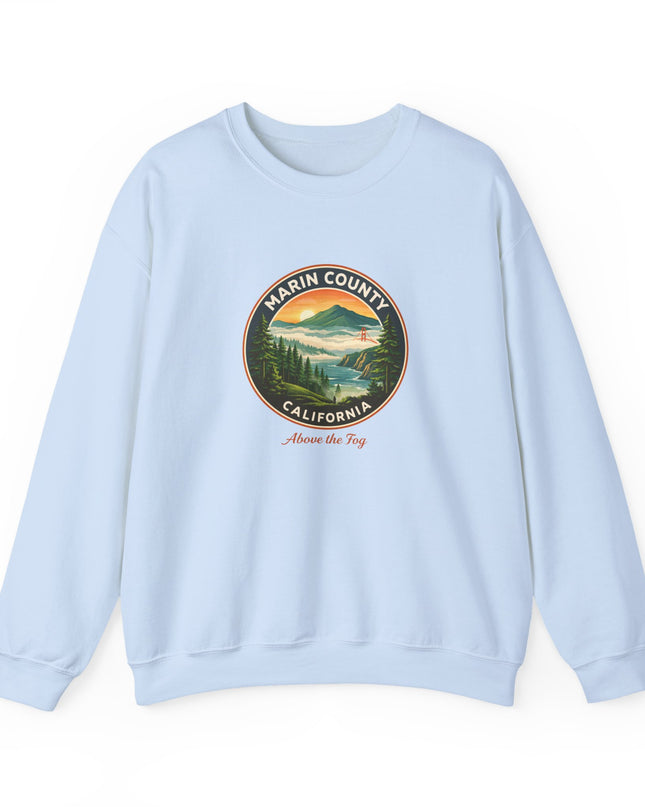 "Marin County, Above the Fog" Unisex Heavy Blend Crewneck Sweatshirt