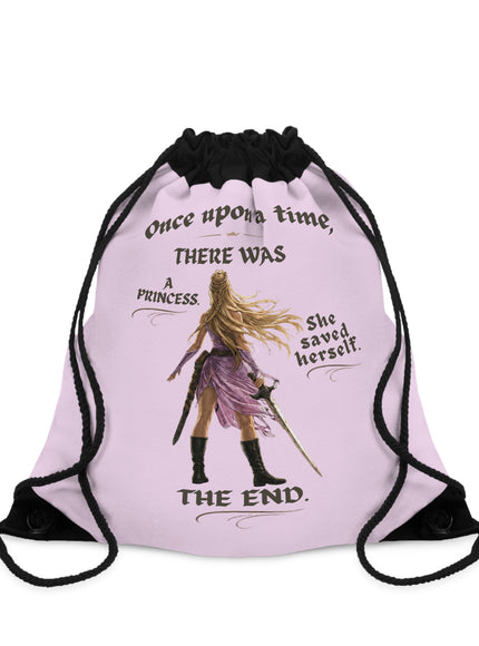"She Saved Herself" Drawstring Bag