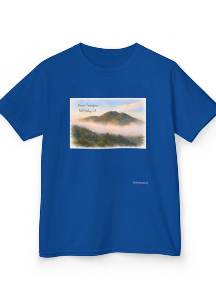 "Mount Tamalpais, Mill Valley, California Kids Heavy Cotton Tee
