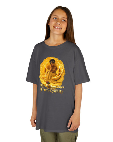 "My Father Says I am Royalty" Kids Heavy Cotton Tee