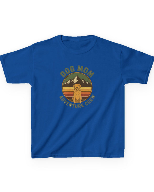 "Dog Mom Adventure Crew" Kids Heavy Cotton Tee