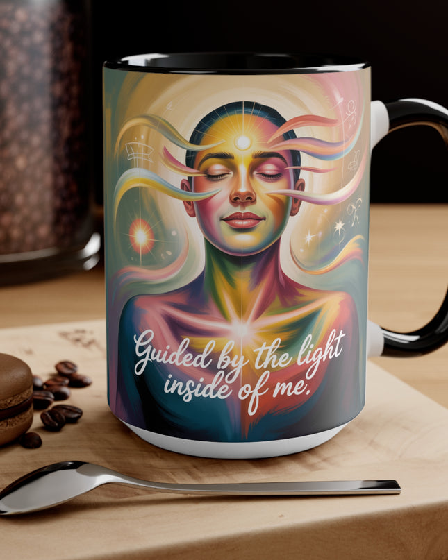"Guided by the Light Inside Me" Accent Mug