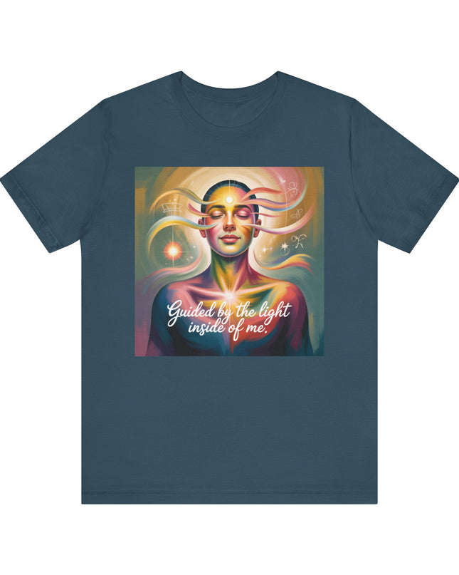 "Guided by the Light Inside of Me" Unisex Jersey Short Sleeve Tee