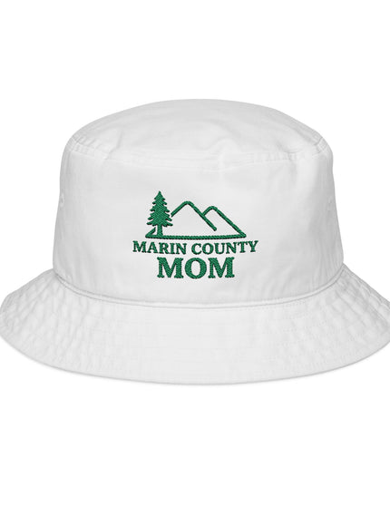 "Marin County Mom" Bucket Hat (Green Embroidery)