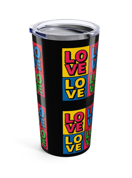 "Love, (Andy Warhol style)" Tumbler 20oz