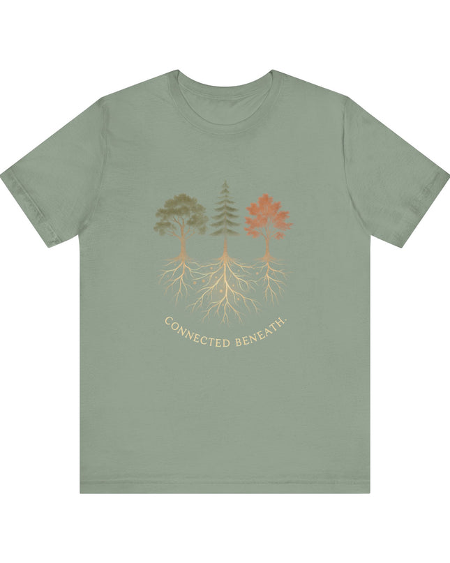 "Connected Beneath" Unisex Jersey Short Sleeve Tee