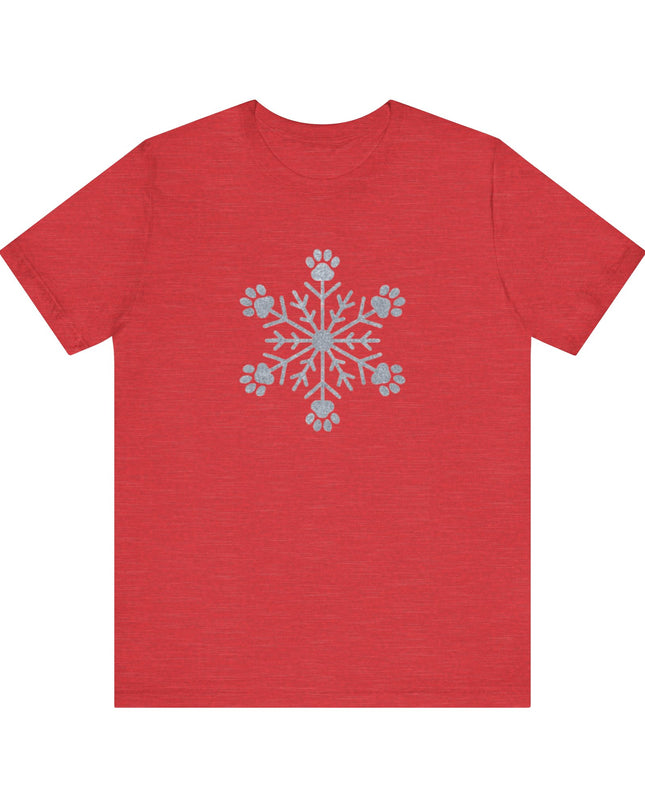 "Snowflake with paws" Unisex Jersey Short Sleeve Tee