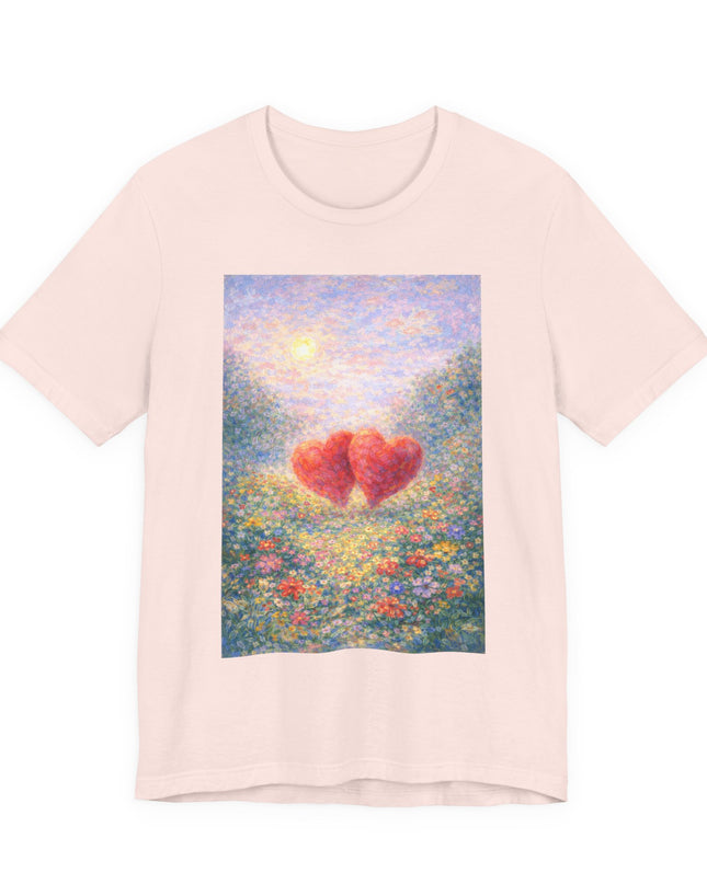 "Valentine's Day - Monet Style" Unisex Jersey Short Sleeve Tee