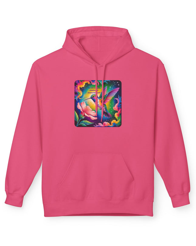 "My Life is Being Created in Every Moment" Unisex Midweight Softstyle Fleece Hoodie
