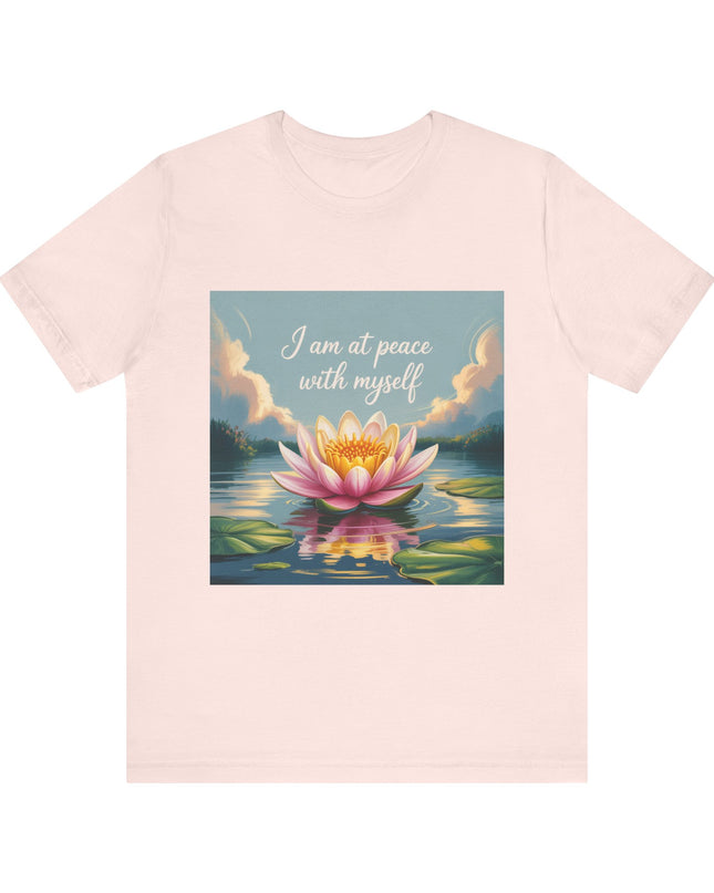 "I am at Peace with Myself" Women's and Men's Jersey Short Sleeve Tee