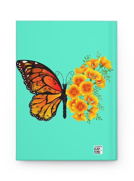 "Butterfly Poppies" Hardcover Journal Matte