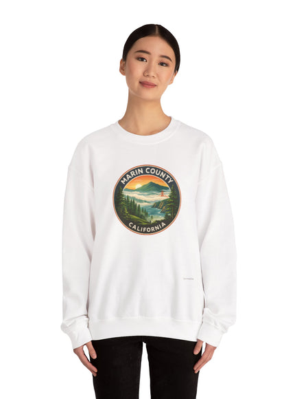 "Marin County, Above the Fog - no text" Unisex Heavy Blend Crewneck Sweatshirt