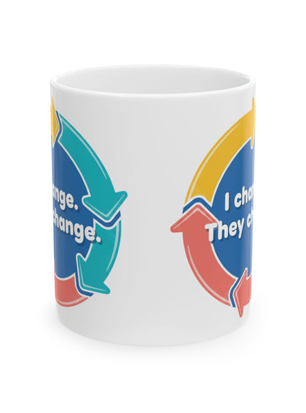 "I Change. They Change" Ceramic Mug, (11oz, 15oz)