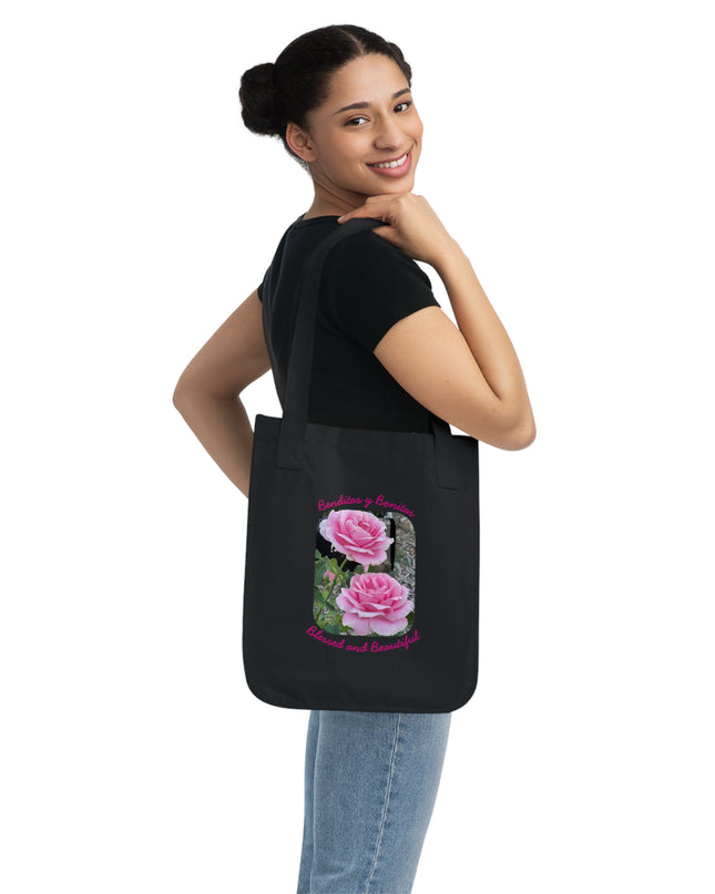 "Blessed and Beautiful" Organic Canvas Tote Bag