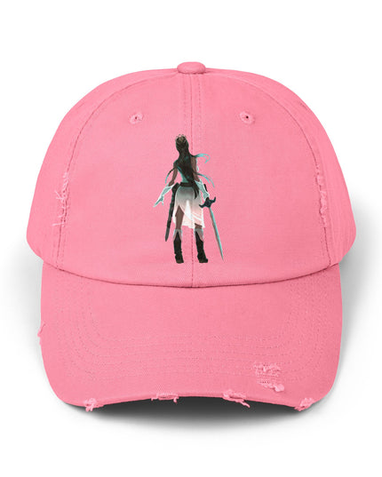 "Female warrior" Unisex Distressed Cap