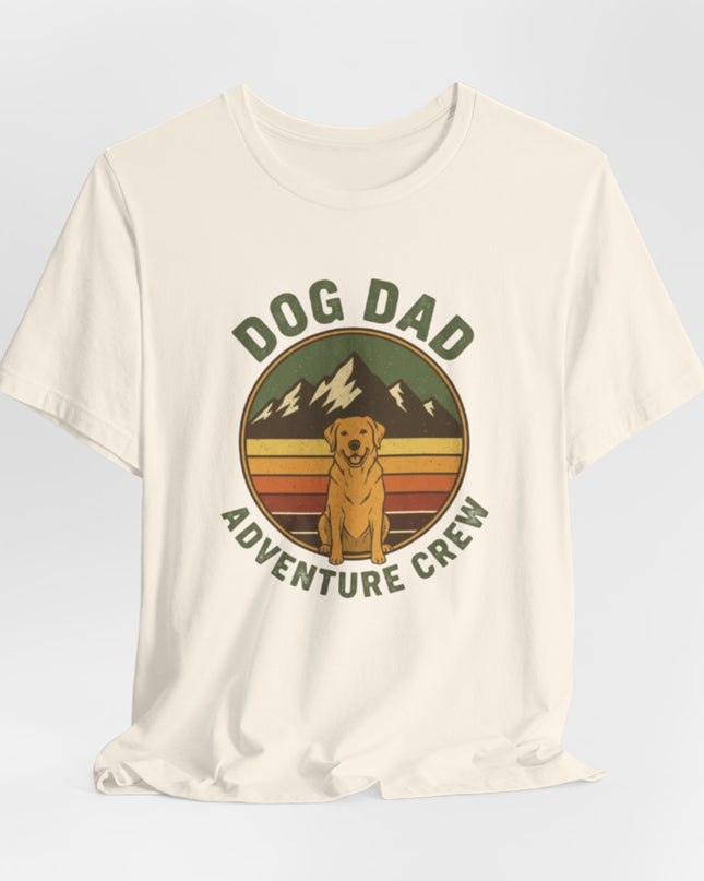 "Dog Dad Adventure Crew" Unisex Jersey Short Sleeve Tee