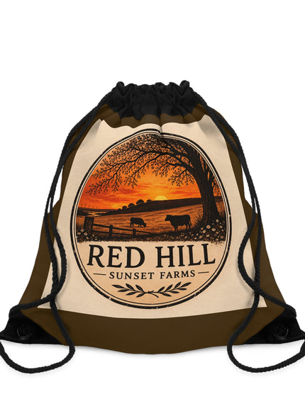 "Red Hill Sunset Farms" Drawstring Bag
