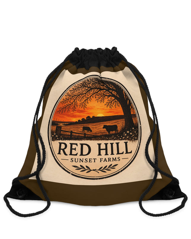 "Red Hill Sunset Farms" Drawstring Bag