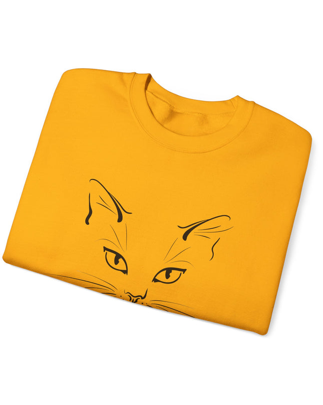 "Cat Face Sketch" Unisex Adult Sweatshirt