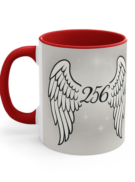 "Celestial Angel Wings 256" Accent Mug