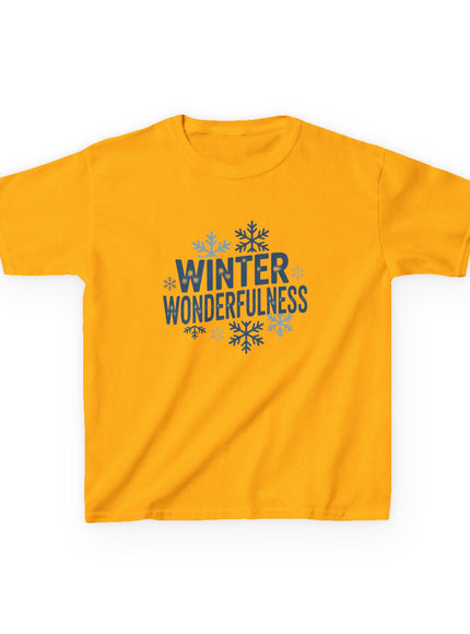 "Winter Wonderfulness" Kids Heavy Cotton Tee