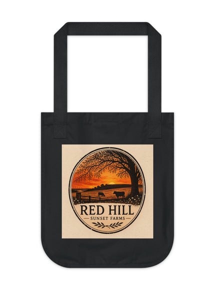 "Red Hill Sunset Farms Organic Canvas Tote Bag