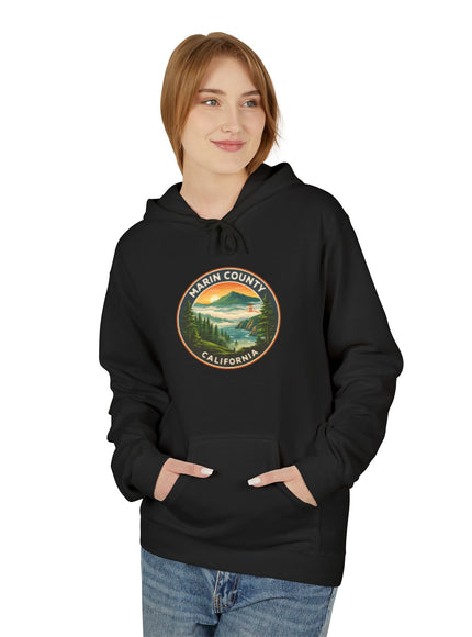 "Marin County, Above the Fog- no text" Unisex Midweight Softstyle Fleece Hoodie