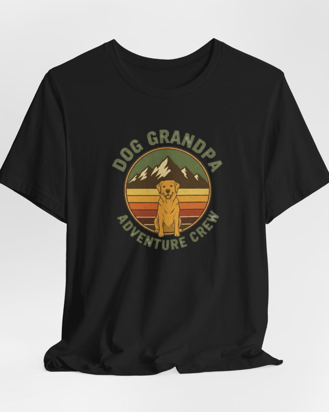 "Dog Grandpa Adventure Crew" Unisex Jersey Short Sleeve Tee