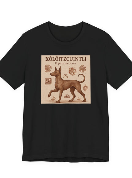 "Xoloitzcuintli - el perro mexicano" Unisex Jersey Short Sleeve Tee