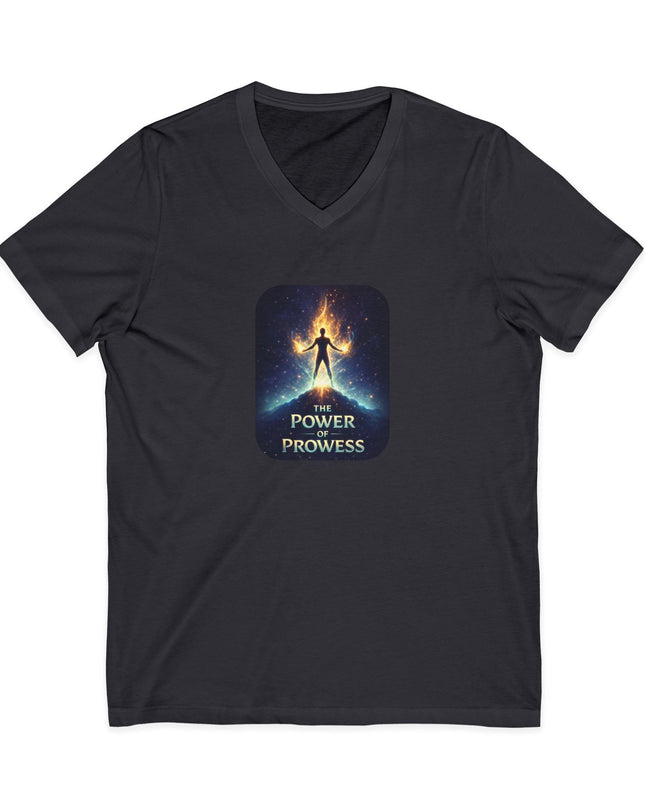 "The Power of Prowess" Unisex Jersey Short Sleeve V-Neck Tee