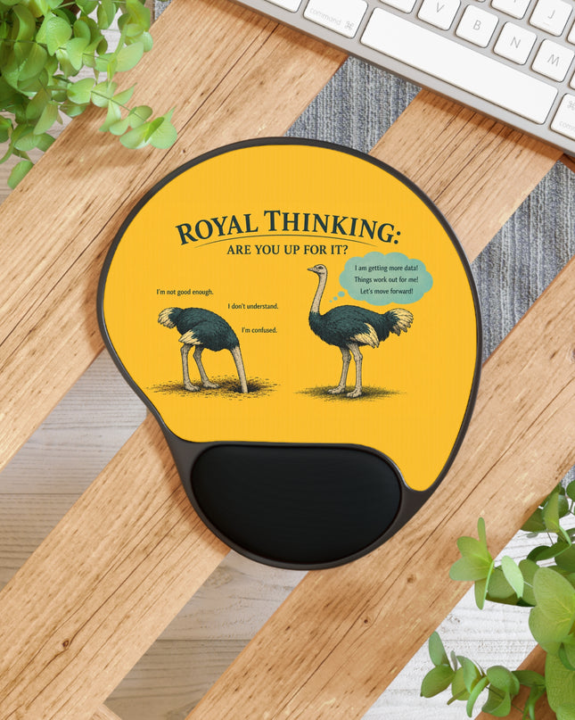 "Ostrich" Mouse Pad With Wrist Rest