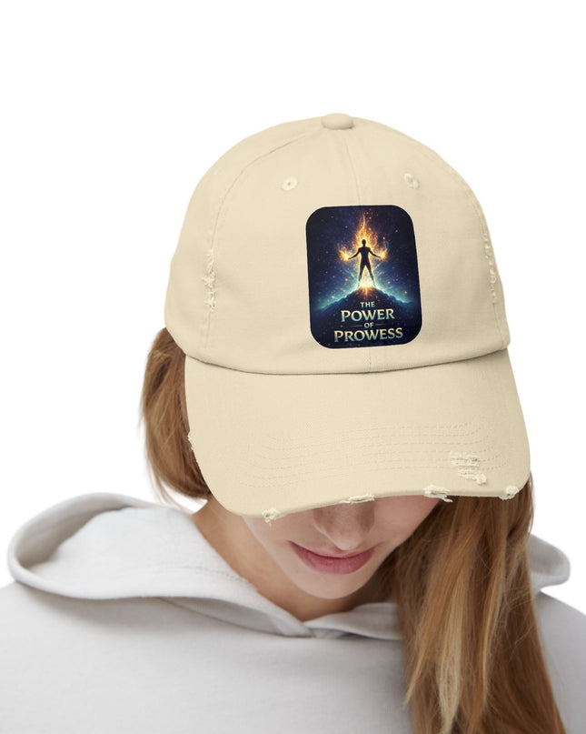 "The Power of Prowess" Unisex Distressed Cap