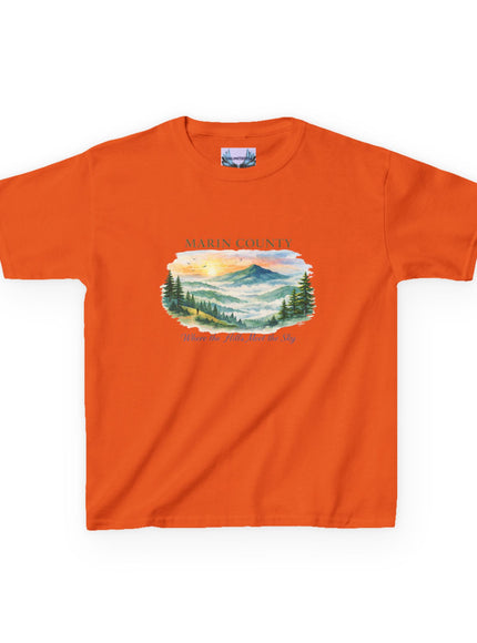 "Marin County, Where the Hills Meet the Sky" Kids Heavy Cotton Tee