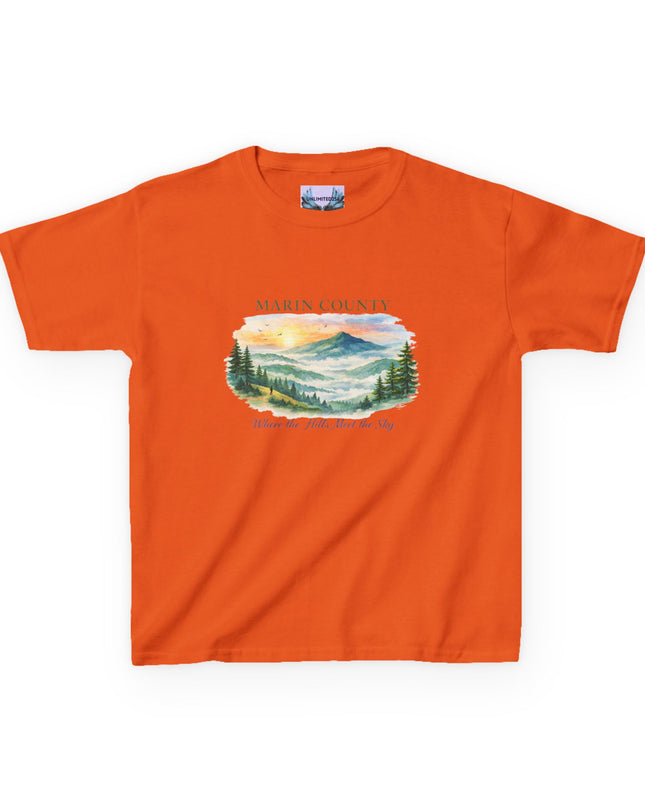 "Marin County, Where the Hills Meet the Sky" Kids Heavy Cotton Tee